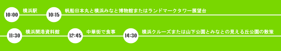 介護タクシー横浜観光コース日程